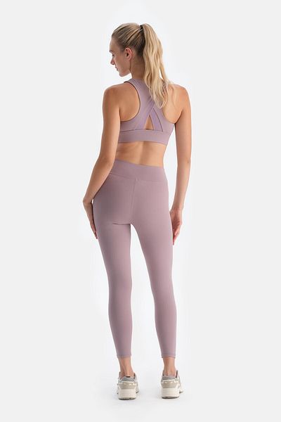Dagi Dusty Rose Damen-Sport-BH mit Tüll-Rückendetail