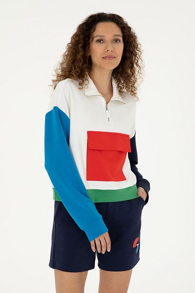 U.S. Polo Assn. Women's White Sweatshirt 50284300-Vr013