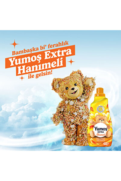 Yumoş Extra Konsantre Çamaşır Yumuşatıcısı Hanımeli 1440 ml 60 Yıkama 3 Adet