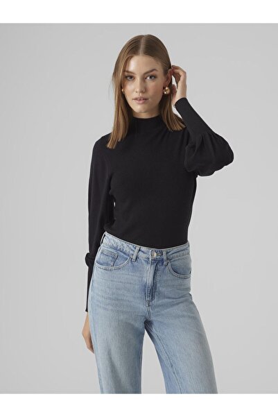 Vero Moda Strickpullover VMHOLLYKARISPUFF LS HIGHNK PULLOV GA BOO