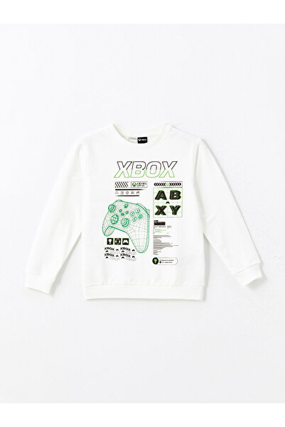 LC Waikiki Lw - Bisiklet Yaka Xbox Baskılı Erkek Çocuk Sweatshirt