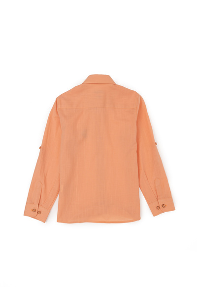 U.S. Polo Assn. Erkek Çocuk Somon Uzun Kollu Basic Gömlek 50283994-VR047