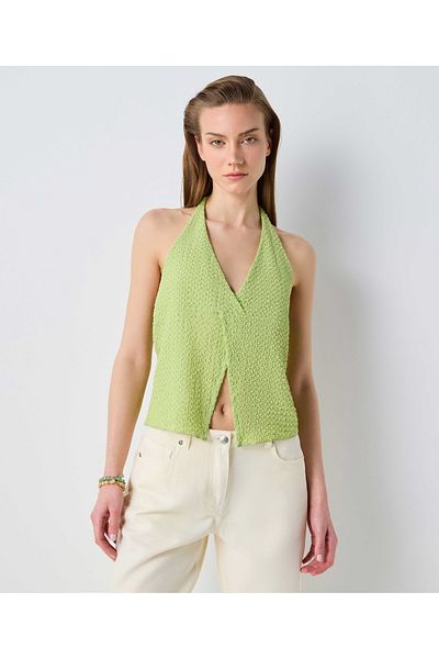İpekyol T-Shirt mit strukturiertem Neckholder