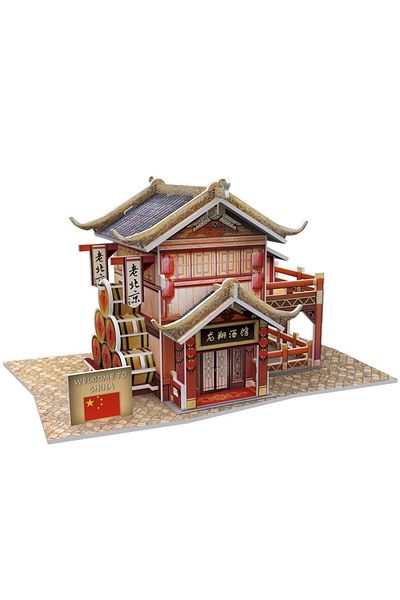 Cubic Fun 3D 29 Piece Puzzle Chinese Tavern