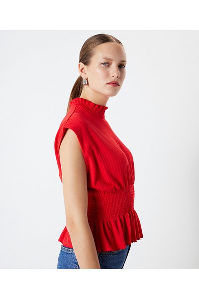 İpekyol Elastic high collar T-shirt