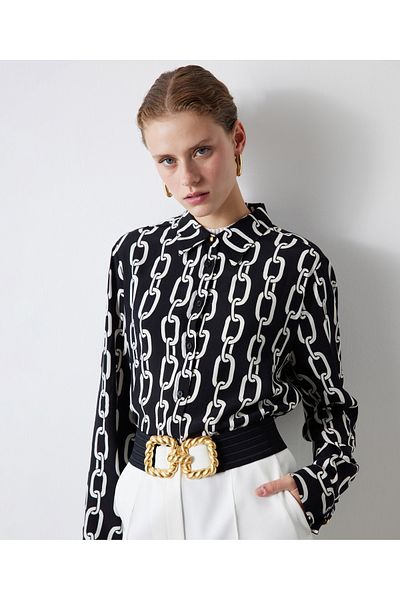 İpekyol Chain pattern shirt