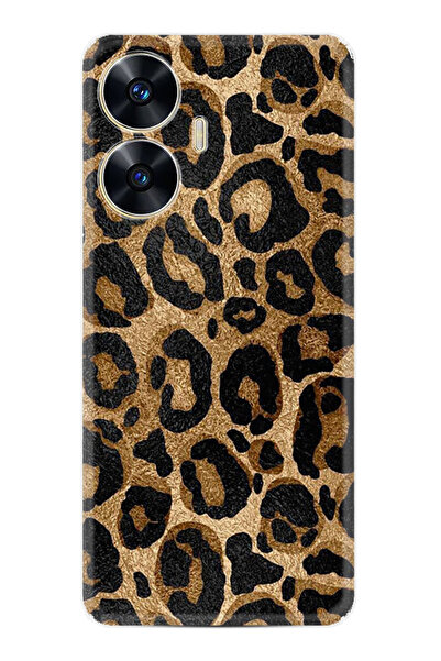 realme C55 Kılıf Boutique Baskılı Resimli Leopar Pcode -055