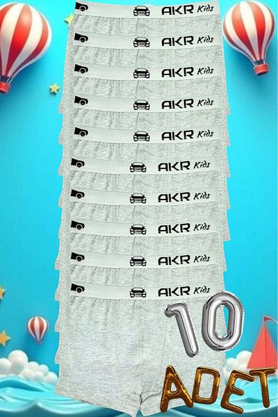 Tezzgelsin Boy's Cotton Elastane Boxers 10 Pack