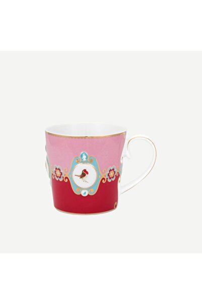 Pip Studio Love Birds Kırmızı Pembe Porselen Kupa 250 Ml