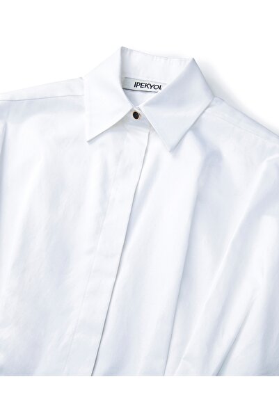 İpekyol Pleated crop shirt