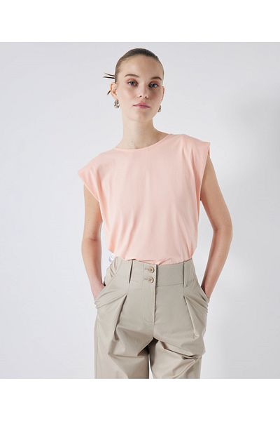 İpekyol T-shirt with metal chain accessories