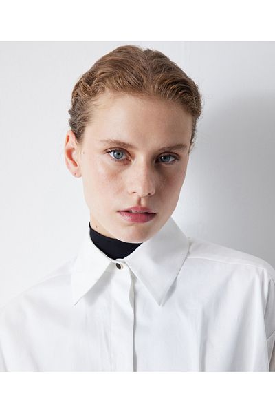 İpekyol Pleated crop shirt