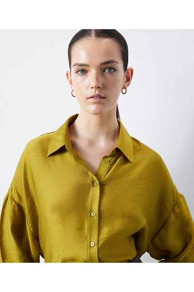 İpekyol Oversize shirt with wool mix