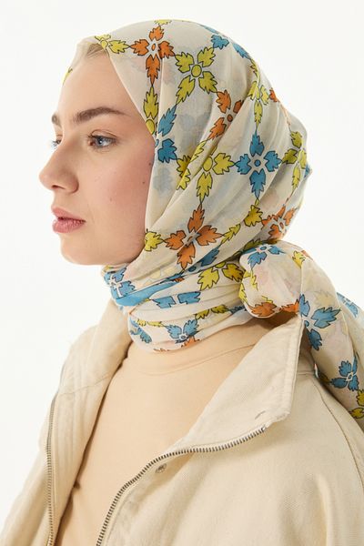SOFT AKSESUAR Elegans Patterned Shawl