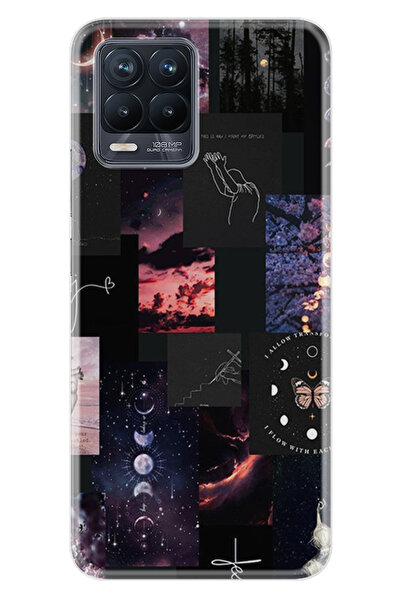 realme 8 - 8 Pro Kılıf Boutique Baskılı Resimli Ay Pattern Pcode -030