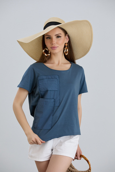 Shmia Тениска от памук и модал Cepli