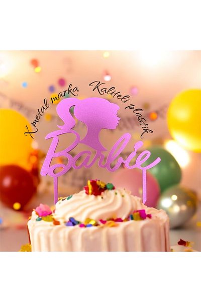 X Metal Cake Topper Barbie