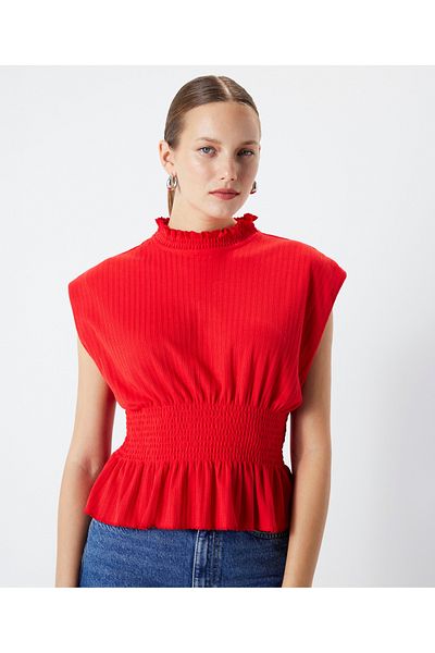 İpekyol Elastic high collar T-shirt