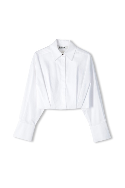 İpekyol Pleated crop shirt