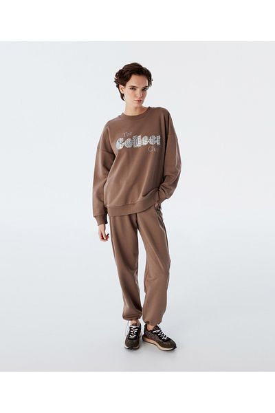 Twist Slogan Printed Sweatshirt