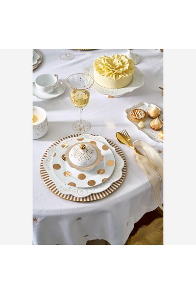 Pip Studio Dot Delight White Porcelain Breakfast Plate 23 cm