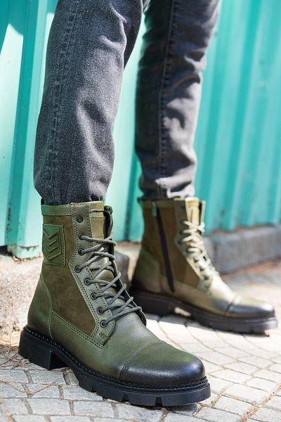 Zerenyus Μόσχα υψηλής ποιότητας Suede Boots Ανδρικά Χακί Daily Military Green Cold and Waterproof Boots