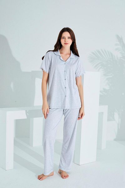 Etoile Σετ πιτζάμες εγκυμοσύνης Bamboo Long Buttoned Maternity 30201-30205