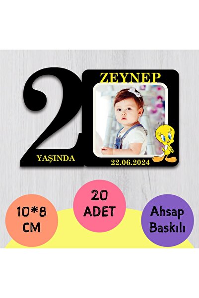wonderlike İsimli Ve Fotoğraflı Doğum Günü Magneti 20 adet