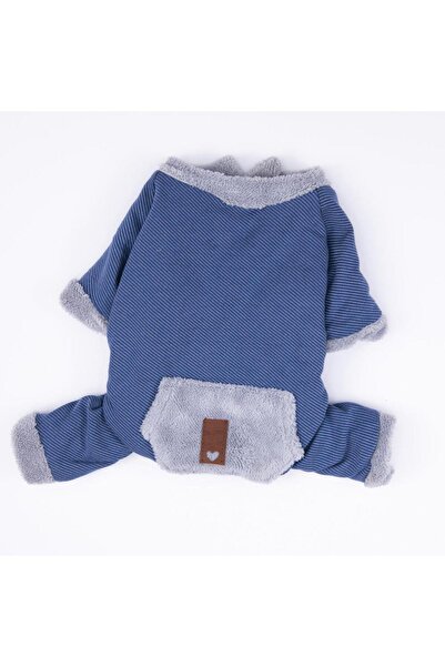 Pawstar Mavi Alabama Köpek Tulumu Köpek Kıyafeti Kedi Kıyafeti