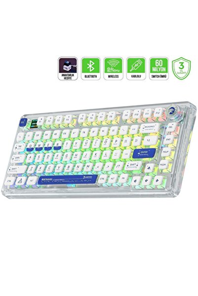 GamePower Gasket Pro Rgb 81 Red Sw Mekanik Klavye