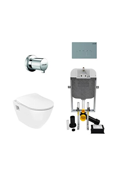 Creavit Terra Asma Klozet ve Gömme Rezervuar Seti