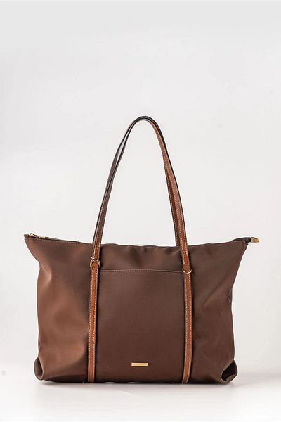 Mercan Women's Hand and Shoulder Bag with Large Zipper - Laptop Bag