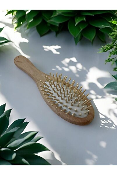 Sorendy Βούρτσα μαλλιών από μπαμπού Φυσικό ξύλο Αντιστατική χτένα για γυναίκες 22 εκ. Βούρτσα μαλλιών Af-101