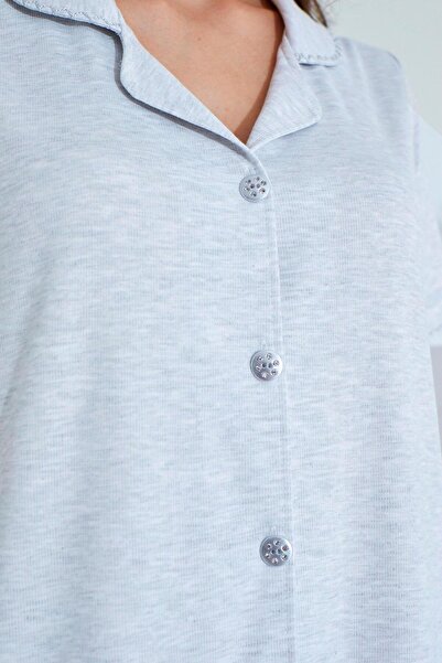 Etoile Бамбукова нічна сорочка для вагітних та молодих мам з ґудзиками по всій довжині 30151-30154