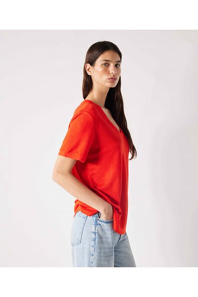 İpekyol Basic-T-Shirt mit V-Ausschnitt