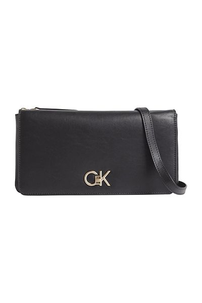 Calvin Klein Women's Re-Lock Double Guset Black Bag