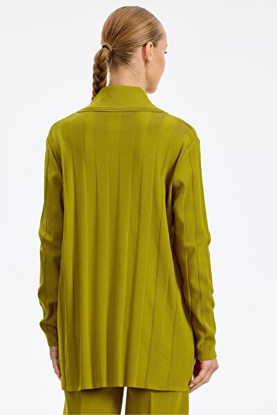 Tığ Triko Double Breasted Buttoned Rayon Suit Acid