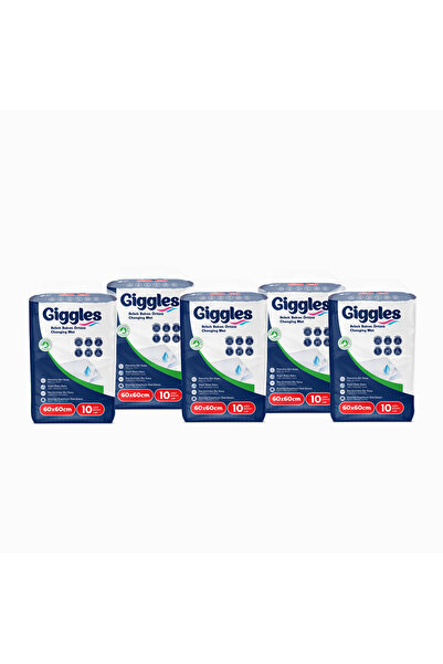 giggles Bebek Bakım Örtüsü 60x60 Alt Açma Bezi 50 adet