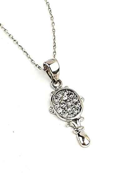 OSESHOP Ayna figürlü 925 ayar gümüş tasarım kolye