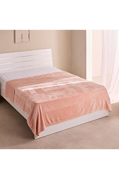 Home Box Nova Solid Flannel Queen Blanket - 200x220 cm