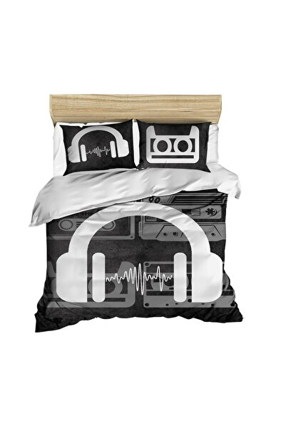 Fabeteks Music Digital Double Duvet Cover Set