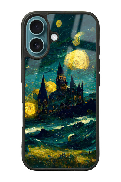 Spoyi iPhone 16 Van Gogh Tasarımlı Glossy Telefon Kılıfı