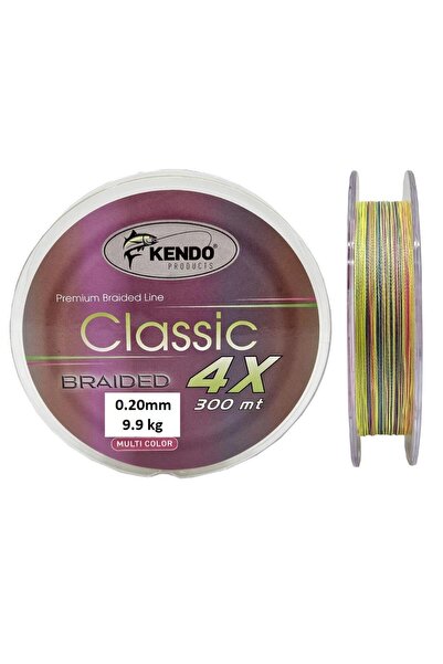 Kendo Κλασικό κορδόνι ψαρέματος 4x 0,20mm 300m πολύχρωμο
