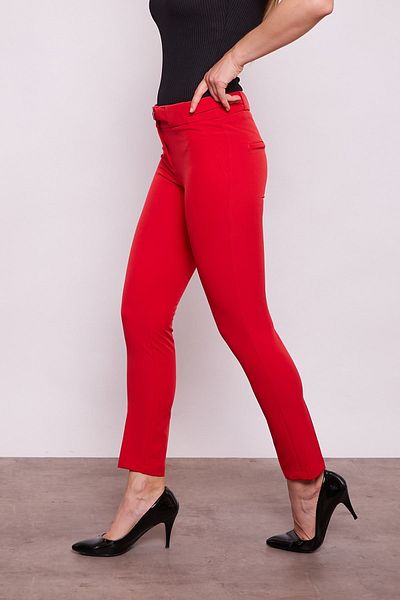 Jument Curea groasă cu cataramă în D Lycra, până la gleznă, pantaloni din material roșu