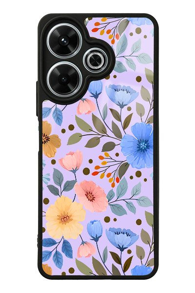 Spoyi Xiaomi Redmi 13 4g Flower Garden Design Glossy Phone Case