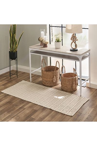 Home Box Textura Terreno Jute Cotton Dhurrie - 60x150 cm