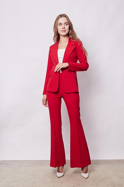 Jument Women's Light Lycra Trousers with High Waist and Pockets - Spanish Leg, Front Stitching Detail (Jacket code Jument 3008)