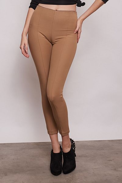 Jument Παντελόνι Power Stretch Lycra με ψηλή μέση και ελαστικό μήκος μέχρι τον αστράγαλο - Camel