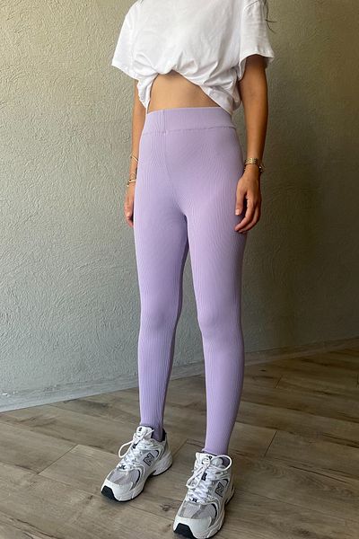 Seda Yalçın Atelier Lilac Corded Heeled Leggings