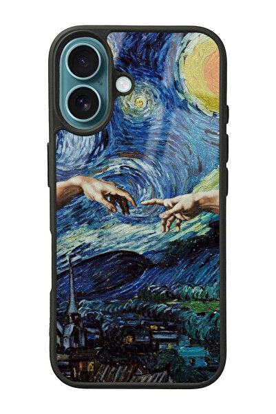 Spoyi iPhone 16 El Ele Tasarımlı Glossy Telefon Kılıfı